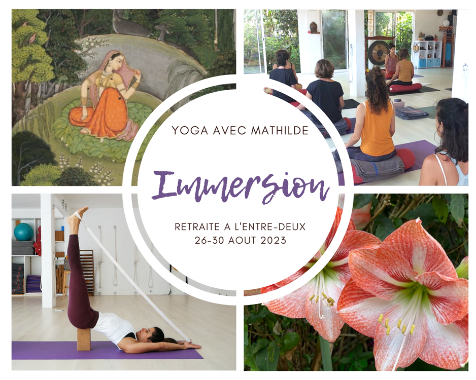 Visuel - Retraite yoga Entre Deux Réunion avec Mathilde Penet au Centre Anakhya Iyengar